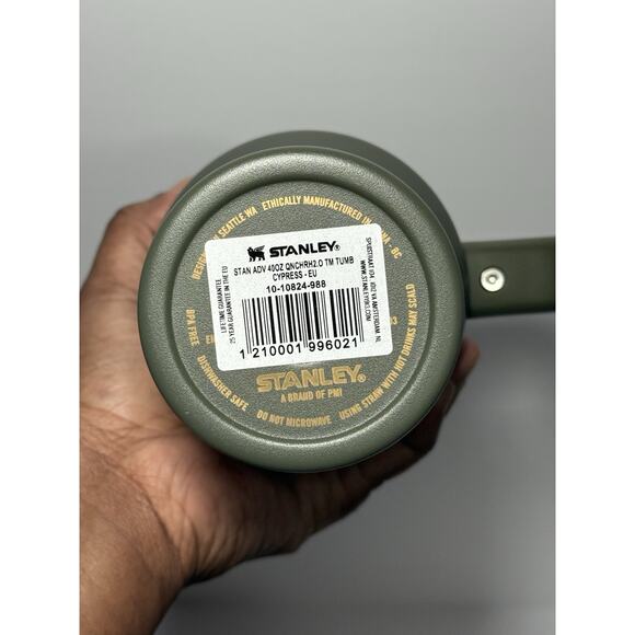 Stanley Cypress Green Fall Refresh 40oz Flowstate Quencher H2.O Tumbler BNWT - Picture 6 of 7